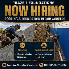 Roofing and Foundation Repair Workers