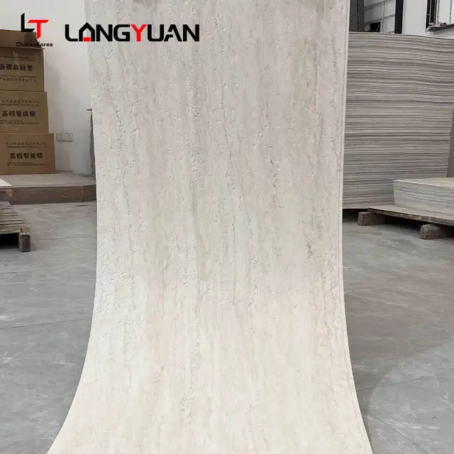Travertine-Look Stone Wall Panels – 2×4 FT – 29$
