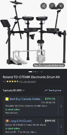 Roland TDO7 DMK drums - Photo 3