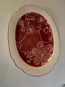 Ceramic Decorative Oval Platter - Photo 3