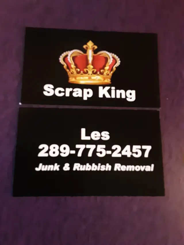 SCRAP KINGS ,CLEANOUTS,JUNK & RUBBISH REMOVAL 289-775-2457