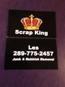 SCRAP KINGS ,CLEANOUTS,JUNK & RUBBISH REMOVAL 289-775-2457