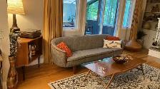 Mid century. TEAK TECK. Crédence d'angle, buffet, bahut disque v - Photo 7