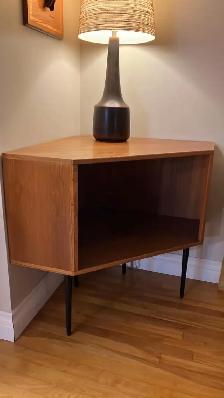 Mid century. TEAK TECK. Crédence d'angle, buffet, bahut disque v - Photo 8