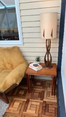 Mid century. TEAK TECK. Tables gigognes pour fauteuil, canapé, t - Photo 5