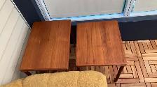 Mid century. TEAK TECK. Tables gigognes pour fauteuil, canapé, t - Photo 7