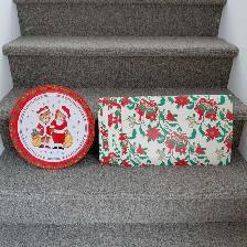 Lot de 6 napperons et cabaret de Noël - vintage