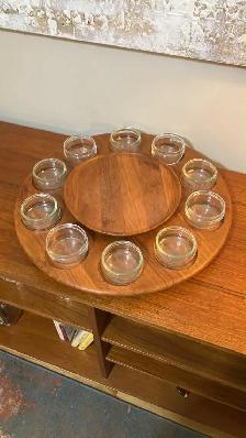 Mid century. TEAK TECK. Lazy Susan / Buffet, vaisselier, bahut a - Photo 3