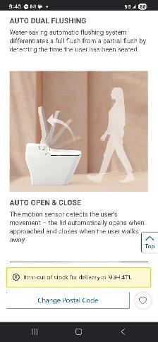 ☆NEW☆ VOVO STYLEMENT  DUAL FLUSH AUTO OPEN/ CLOSE BIDET TOILET - Photo 4