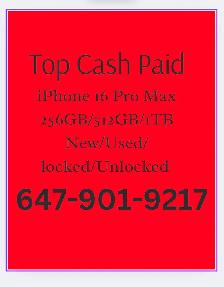 CASH paid for NEW iPhone 16 pro max 1Terabyte