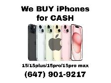 WE BUY! iPhone 15/15plus/15pro/15promax CASH PAID!