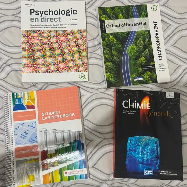 Chimie générale ,  calcul différentiel , psychologie en direct