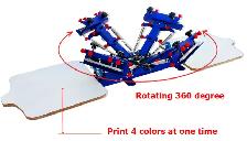 4 Color 2 Station Screen  Printing Press Printer  006523 - Photo 2