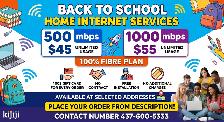 Back to School Home Internet | Unlimited Fibre | $45 & $55