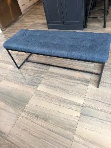 Blue Cloth Bench