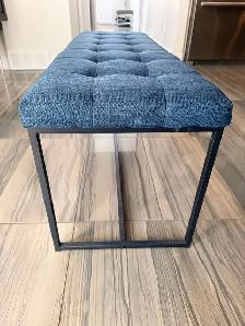 Blue Cloth Bench - Photo 3