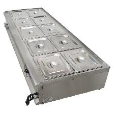 10-Pan Food Soup Warmer 110V Canteen Buffet Steam Heater 190916 - Photo 6