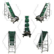 110V Industrial Transport PVC Belt Climbing Conveyor 230351 - Photo 6