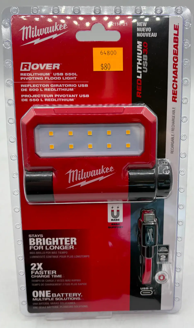 BRAND NEW Milwaukee Cordless Work Light 2114-21