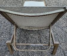 Hampton Bay Outdoor Stackable Steel Sling Patio Chaise Lounge. - Photo 3
