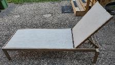 Hampton Bay Outdoor Stackable Steel Sling Patio Chaise Lounge. - Photo 4