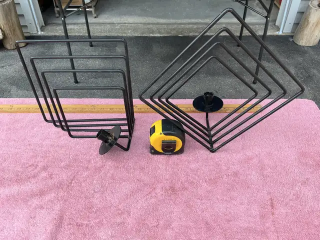 Iron candle holders