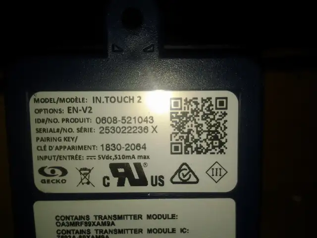 Gecko Alliance in.touch 2 / in.touch 3 Home Transmitter pc mac l