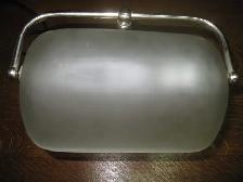 BANKERS LAMP LAWYERS FROSTED ADJUSTABLE CLEAR SHADE W/2 PLUGS - Photo 2