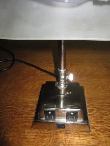 BANKERS LAMP LAWYERS FROSTED ADJUSTABLE CLEAR SHADE W/2 PLUGS - Photo 3