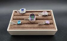 .925 Sterling Silver Rings with Stones 5 Available