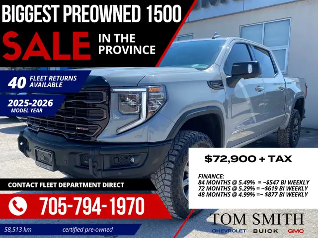 2025 GMC SIERRA 1500 AT4X 3.0L DIESEL
