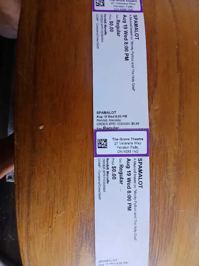 SPAMALOT tickets