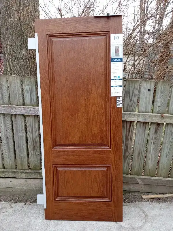NEW front door oak panelling 32' x 80' - needs hardware $400