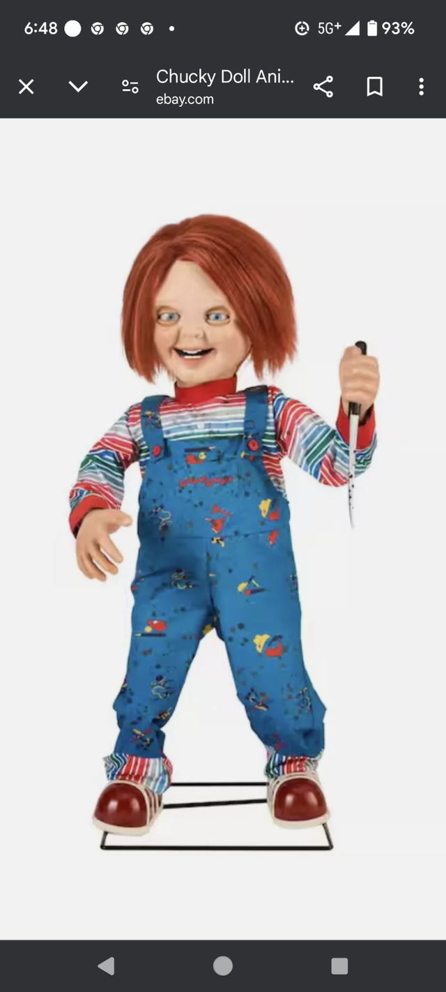 Chucky 3 and 1/2 ft. Animatronic