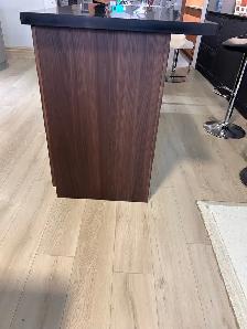 67' Dark Oak Doubke Edge Quartz kitchen island for sale - Photo 2