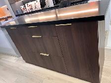 67' Dark Oak Doubke Edge Quartz kitchen island for sale - Photo 3
