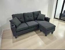 L Shaped Sectional 3 Seater Sofa With Free Delivery