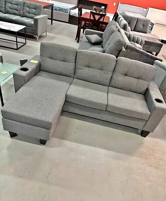 Modern L Shaped 3 Seater Sectional Sofa With Free Delivery