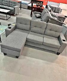 Modern L Shaped 3 Seater Sectional Sofa With Free Delivery