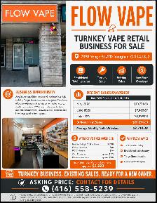 Flow Vape – Turnkey Vape Retail Business for Sale in Vaughan - Photo 3