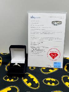 14KT White Gold 0.96ct Lab Diamond Solitaire Ring (#3001)