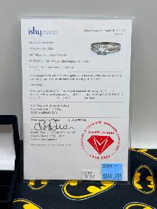 14KT White Gold 0.96ct Lab Diamond Solitaire Ring (#3001) - Photo 2