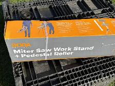 BORA Portamate PM-4000B Miter Saw Work Stand   Pedestal Roller - Photo 6