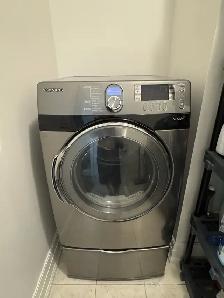Beautifully Maintained Samsung Washer & Dryer Set — With Pedesta