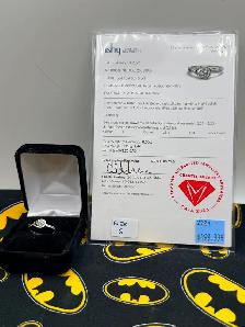 Pandora 14KT White Gold .55ct Lab Diamond Solitaire Ring (#2721)
