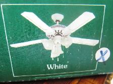 NEW WHITE 42' PLEASANTAIRE CEILING FAN IN THE BOX WITH 3 LIGHTS