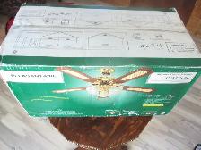 NEW WHITE 42' PLEASANTAIRE CEILING FAN IN THE BOX WITH 3 LIGHTS - Photo 2
