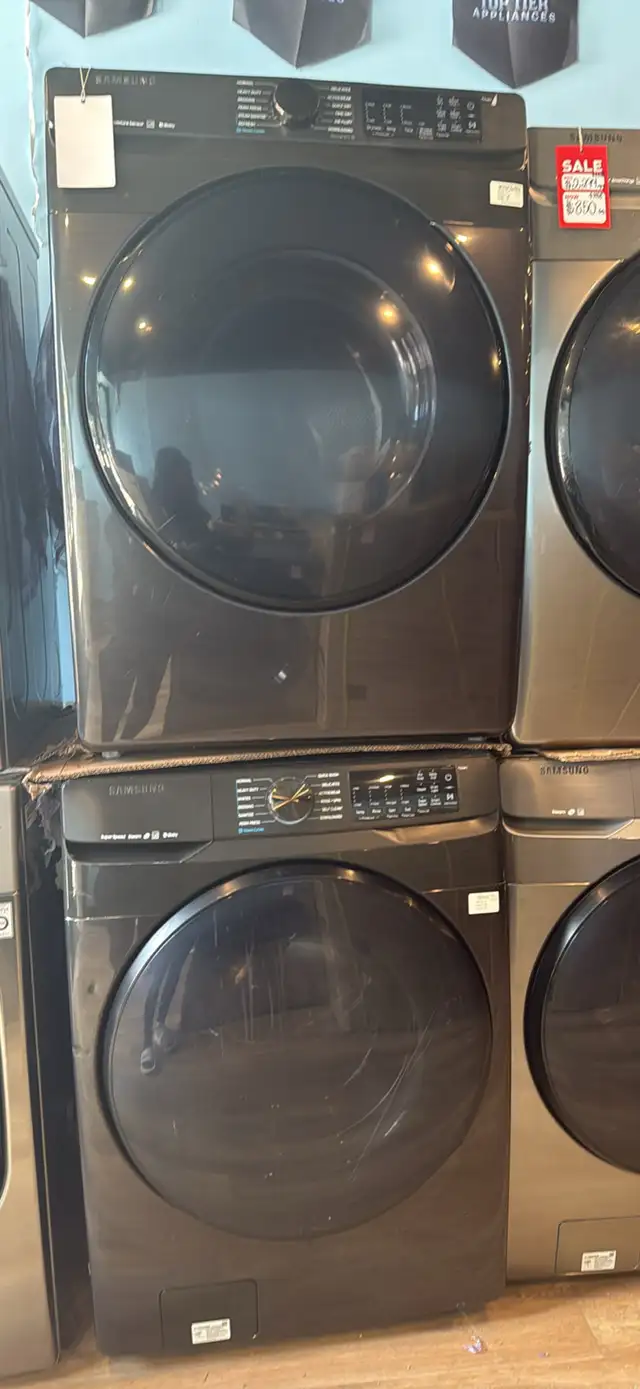 Samsung "27" Stainless Steel Front Load Washer/Dryer Set