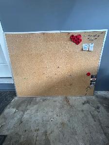 bulletin board  4'x3'