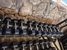 2 Tier Rubber Hex Dumbbell Rack Set - Photo 2